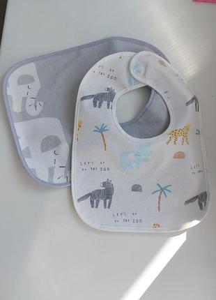 Комплект слюнавчик 2шт