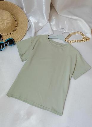 Футболка трикотаж колір фісташка