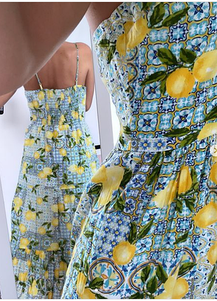 Новий сарафан, шикарний літній натуральна тканина, 🍋🍋🍋лимони🍋🍋🍋