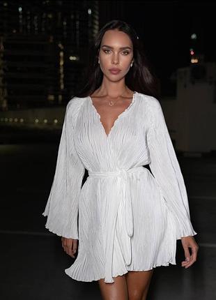 Платье плиссе платье