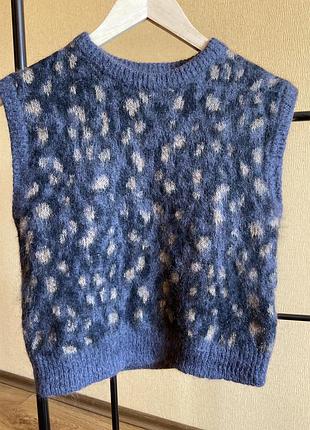 Теплый женский жилет massimo dutti