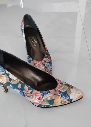 Туфли классические, итальянские, шелковые. ferrante della marra. на 36 36,5 размер