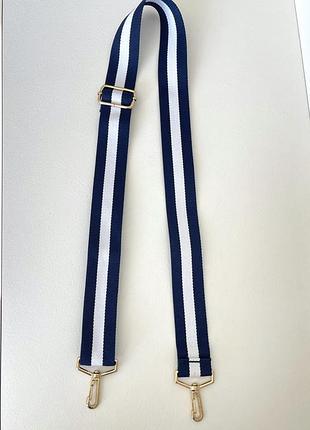 Текстильный плечевой широкий ремень для сумки регулируемый ремешек