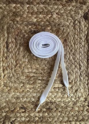 Универсальные белые шнурки для обуви 95 см.