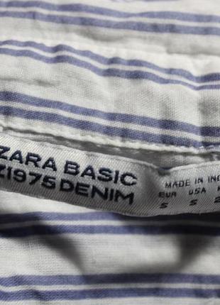 Блуза полосатая zara 36 с размер зара туника6 фото