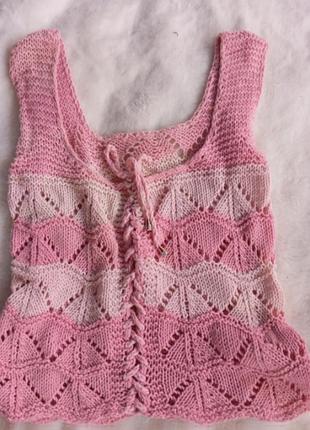 Вязаный топ