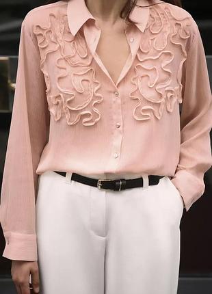 Рожева сорочка жіноча zara new
