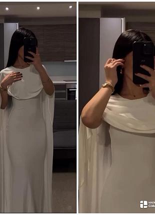 Платье вечернее с накидкой. индивидуальный пошив