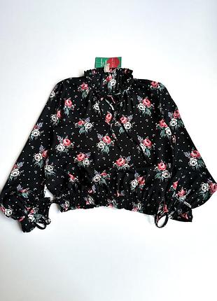 Блуза с цветочным принтом h&m