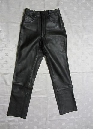 Ixs genuine leather шкіряні байкерські штани джинси з натуральної шкіри