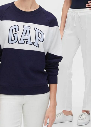 Gap костюм брюки и толстовка из лого gap нашивка