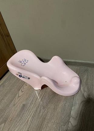 Гірка в ванночку tega baby зайчики, рожевий