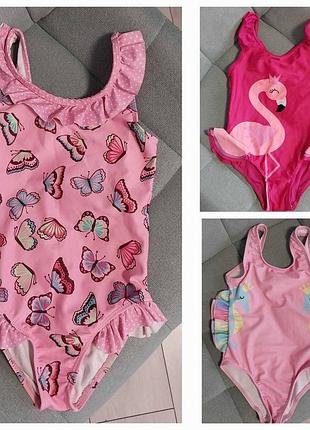 Купальники слитные на 3-4 рючки