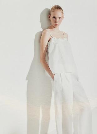 Новий білий бавовняний топ h&m 🤍🕊️