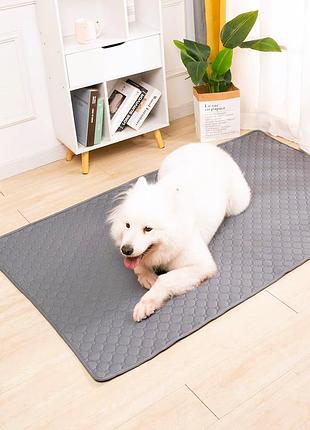 Багаторазова пелюшка для тварин розмір xxl 90х150 см сіра