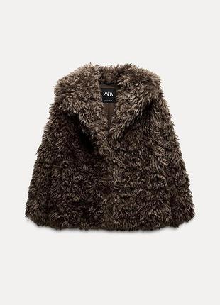 Шубка тедди zara