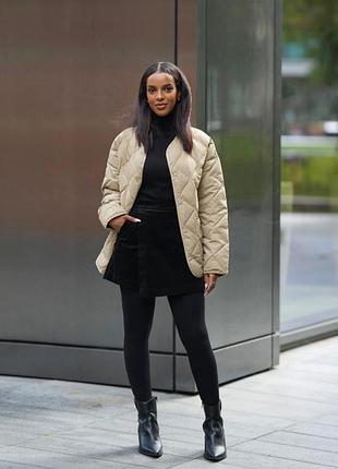 Стьобана куртка uniqlo pufftech relaxed jacket