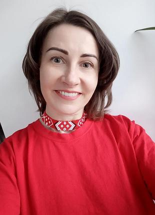 Красный чокер