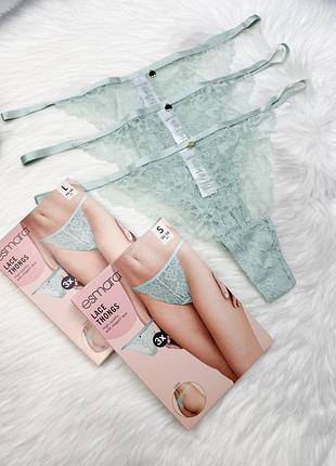 Набор 3шт кружевные стринги s m l esmara