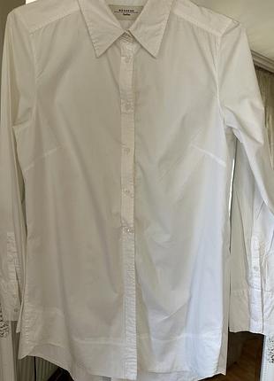 Max mara weekend оригинал котоновая женская рубашка удлиненная туника