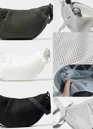 Сетчатая кросс-боди сумка uniqlo round shoulder bag