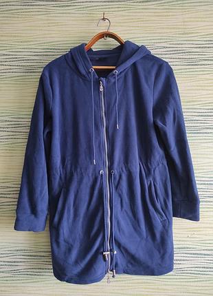 Bonprix длинный флисовый свитшот на молнии.