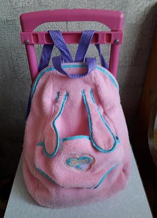 Игрушечный чемодан для путешествий, мягкий детский рюкзак.