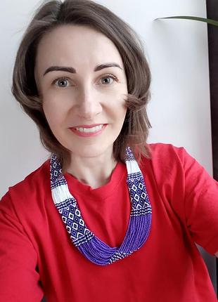 Намисто фіолетове