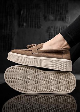 Женские лоферы коричневыенп4939(38 - 00)