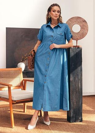 Свободное платье-рубашка5 фото