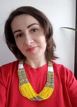 Намисто жовте 3