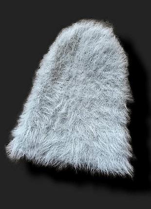 Шапка біні пухнаста pull&bear подвійна шапка