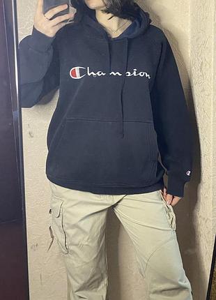 Худі chamnion сине оверсайз