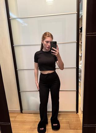 Костюм в рубчик