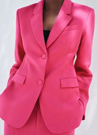 Блейзер женский розовый zara new