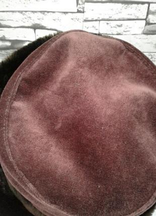 Меховая шляпка с высокой тульей marks& spencer5 фото