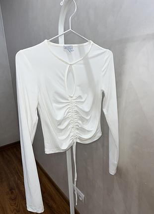 Кофтинка молочная с завязкой