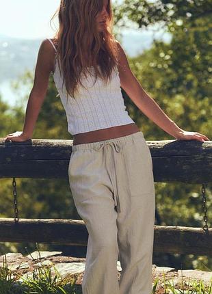 Брюки брюки джоггеры летние s m zara 2