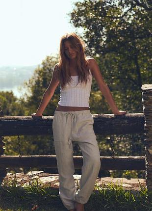 Брюки брюки джоггеры летние s m zara 3