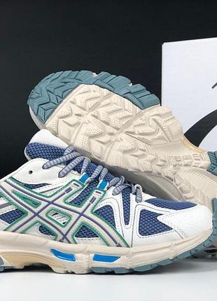 Asics gel kahana 8 бежевые с синим