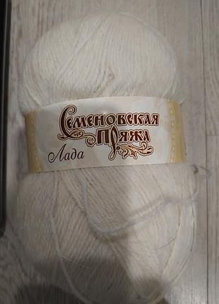Пряжа семеновская. алпака + акріл. 265 гр