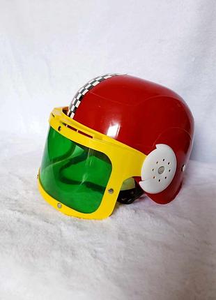 Каска гонщика новогодняя, карнавальная,