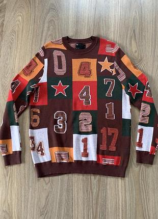 Чоловічий светр із принтом цифр asos