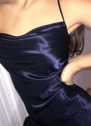 Атласне плаття довге1 фото
