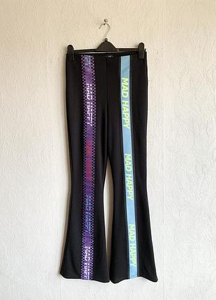 Трикотажные брюки клеш