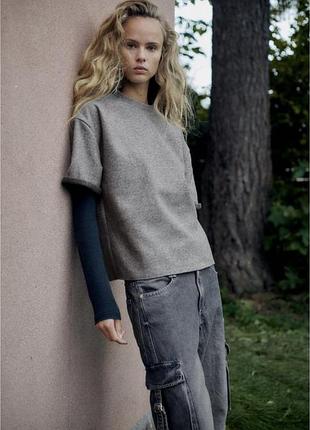 Zara у стилі cos! оверсайз теплий светр джемпер жилет безрукавка світшот топ
