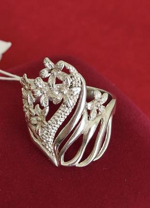 Серебряная кольца цветы 925 проби