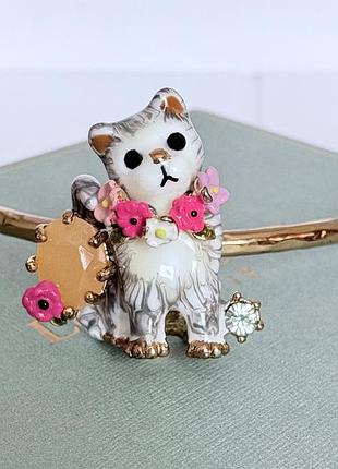 Брендовий браслет з котиком les nereides франція