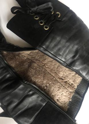 Женские зимние сапожки натуральные с наружи и внутри