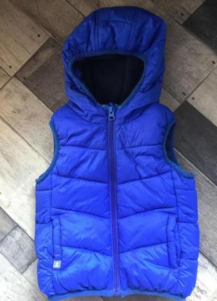 Дута жилетка next 2 роки (18-24 м.), тепла безрукавка 86-92